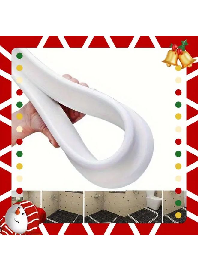 White Self Adhesive Waterproof Barrier Roll 59 06 Inch For Shower Bathtub Sink - Image 3